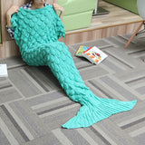 180x90,Knitting,Mermaid,Blanket,Stripe,Super,Sleep