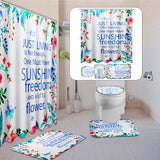 Sunshine,Waterproof,Bathroom,Shower,Curtain,Toilet,Cover