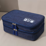 Double,Layer,Waterproof,Digital,Headphone,Charger,Storage,Organizer