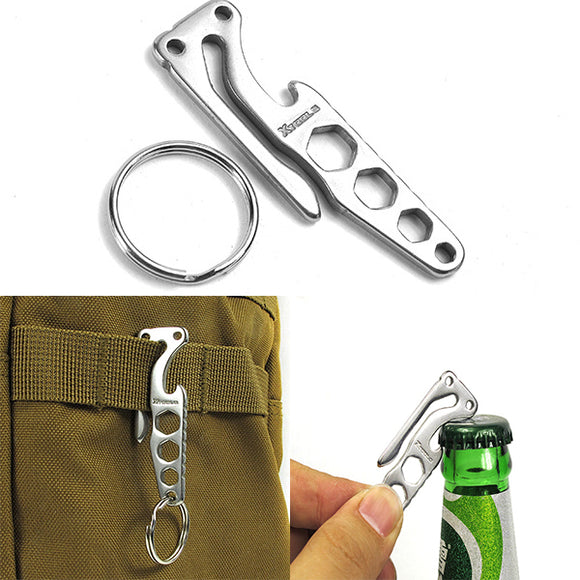IPRee,Outdooors,Pocket,Chain,Keyring,Bottle,Opener,Wrench,Multifunctions