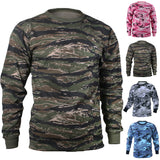 Hunting,Sleeve,Camouflage,Fitness,Shirt,Sports,Pullover