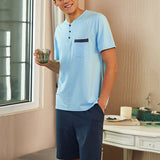 INCERUN,Comfortable,Men's,Short,Sleeve,Shirt,Shorts,Pajamas,Summer,Homewear