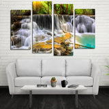 Miico,Painted,Combination,Decorative,Paintings,Ancient,Small,Waterfall,Decoration