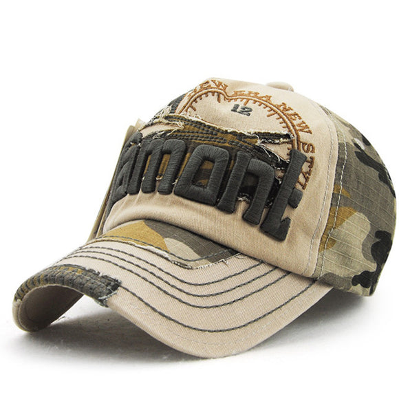 Unisex,Embroidery,Baseball,Camouflage,Casual,Outdoor