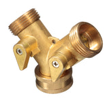Standard,Brass,Garden,Irrigation,Shape,Adapter,Splitter,Faucet,Manifold,Connector"