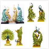 Exotic,Resin,Peacock,Ornament,Figurine,Statue,Craft,Wedding,Decorations