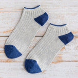 Cotton,Stripe,Patchwork,Invisible,Socks,Outdoor,Sport,Liner,Sneaker,Slippers,Socks