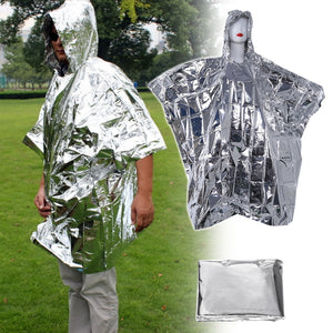 IPRee,Outdoor,Portable,Emergency,Poncho,Disposable,Raincoat,Waterproof,Survival,Rescue,Blanket