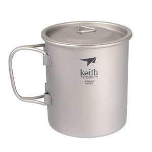 Keith,Ti3203,400ml,Folding,Handle,Antibacterial,Lightweight,Water,Camping,Picnic,Tableware