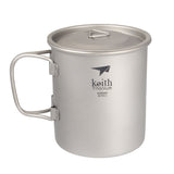 Keith,Ti3203,400ml,Folding,Handle,Antibacterial,Lightweight,Water,Camping,Picnic,Tableware