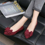 Women,Ballet,Bowknot,Shoes,Cotton,Lined,Pointed,Loafers,Dress,Leisure,Walkinng,Shoes