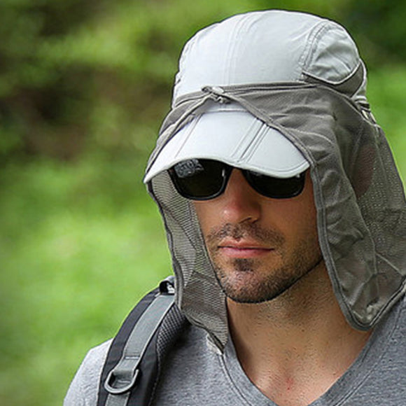 Nylon,Outdoor,Fishing,Climbing,Cover,Protection,Broad,Visor,Baseball,Detachable