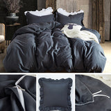 Super,Concise,Nordic,Style,Pieces,Bedding,Queen,Pillowcase,Quilt,Cover