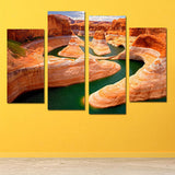 Miico,Painted,Combination,Decorative,Paintings,Canyon,River,Decoration