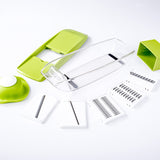 KCASA,Vegetable,Cutter,Container,Adjustable,Mandoline,Slicer,Interchangeable,Blades