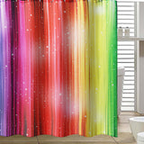 79''x71'',Rainbow,Colorful,Pattern,Waterproof,Polyester,Shower,Curtains,Hooks