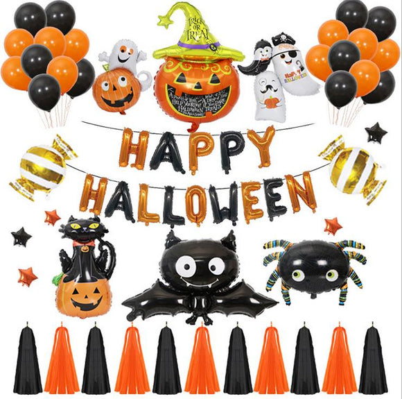 Halloween,Balloon,Ornament,Decor,Garland,Helium,Balloons,Halloween,Party,Decor,Halloween,Props