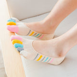 Women,Ladies,Colorful,Breathable,Invisibility,Socks,Comfortable