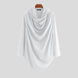 Men's,Gothic,Sleeve,Asymmetric,Shirt,Spring,Autumn,Comfortable,Hiking,Travel