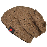 Men's,Winter,Cotton,Knitted,Beanie,Stretchable,Windproof,Earmuffs,Slouch,Skiing