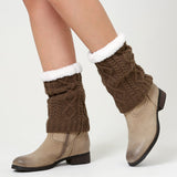 Unisex,Winter,Velvet,Knitting,Ankle,Warmer,Boots,Skirt,Socks