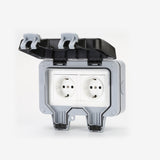 Waterproof,Power,Socket,Double,Standard,Electrical,Outlet,Bathroom,Gardening