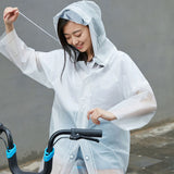 COTTONSMITH,Outdoor,Portable,Frosted,Transparent,Cuttable,Raincoat,Detachable