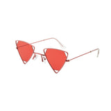 Vintage,Triangle,Polarized,Sunglasses,Women,Metal,Frame,Glasses,Retro,Shades,Uv400