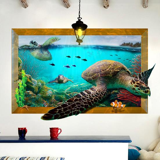 Turtle,Living,Bedroom,Animals,Floor,Background,Decor,Creative,Stickers