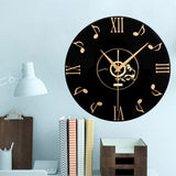 Emoyo,ECY003,Musical,Clock,Black,Album,Clock,Office,Decorations