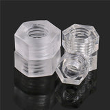 Suleve,MXHN1,50Pcs,Transparent,Acrylic,Plastic,Washer,Hexagonal