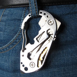 Multifunctional,Carabiner,Hanging,Buckle,Slotted,Screwdriver,Wrench,Camping,Hiking,Tools
