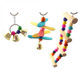 Wooden,Stairs,Swing,Ladder,Birds,Parrots,Bridge,Climb,Colorful,Beads