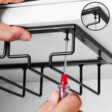 Mount,Glass,Holder,Hanging,Under,Cabinet,Hanger,Shelf