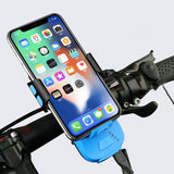 XANES,Solar,Rechargeable,Light,Super,Bright,Modes,Bicycle,Headlight,Power,130dB,Modes,Phone,Holder,Cycling,Bicycle
