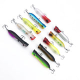 ZANLURE,10Pcs,Popper,Minnow,Fishing,Lures,Hooks,Crankbaits,Artificial,Baits