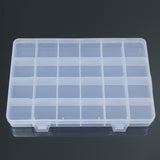 Grids,Clear,Plastic,Adjustable,Jewelry,Storage,Container,Crafts,Organizer,Dividers