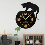 Emoyo,ECY013,Creative,Coffee,Clock,Animal,Clock,Quartz,Clock,Office,Decorations