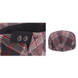 Plaid,Cotton,Beret,Casual,Buckle,Adjustable,Gentleman,Sport,Cabbie