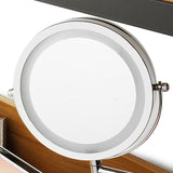 Lighted,Makeup,Cosmetic,Mirror,Bathroom,Flexible,Floding,Adjustable,Mounted,Mirrors"