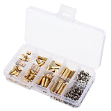 Suleve,M3BH9,180Pcs,Brass,Column,Standoff,Support,Spacer,Pillar,Stainless,Steel,Screws,Board