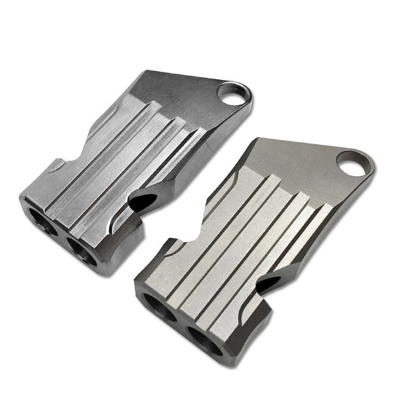 IPRee,Titanium,Alloy,Double,Whistle,Camping,Hiking,Survival,Whistle,Keychain,Whistle,Finder