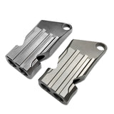 IPRee,Titanium,Alloy,Double,Whistle,Camping,Hiking,Survival,Whistle,Keychain,Whistle,Finder