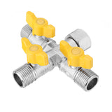 Garden,Manifold,Quick,Connector,Three,Outlet,Water,Splitter,Valve,Adapter,Washing,Machine,Faucet"