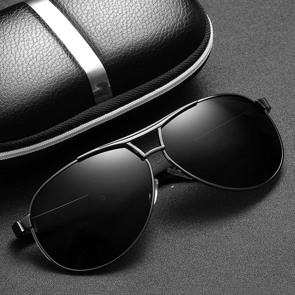 Men's,Metal,Large,Frame,Sunglasses,Mirror,Driver,Polarized,Sunglasses