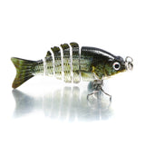 ZANLURE,4Piece,Multi,Jointed,Fishing,Baits,Lifelike,Segments,Swimbait,Crankbaits"