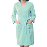 Honana,Towel,Bathrobe,Dressing,Unisex,Women,Solid,Cotton,Waffle,Sleep,Lounge