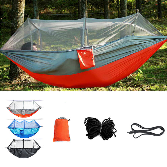 Outdoor,Double,People,Hammock,Camping,Hanging,Swing,Mosquito