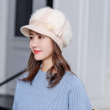 Women's,Thick,Earmuffs,Beret