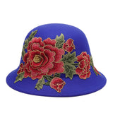 Women's,Ethnic,Peony,Bucket,Casual,Flower,Embroidery